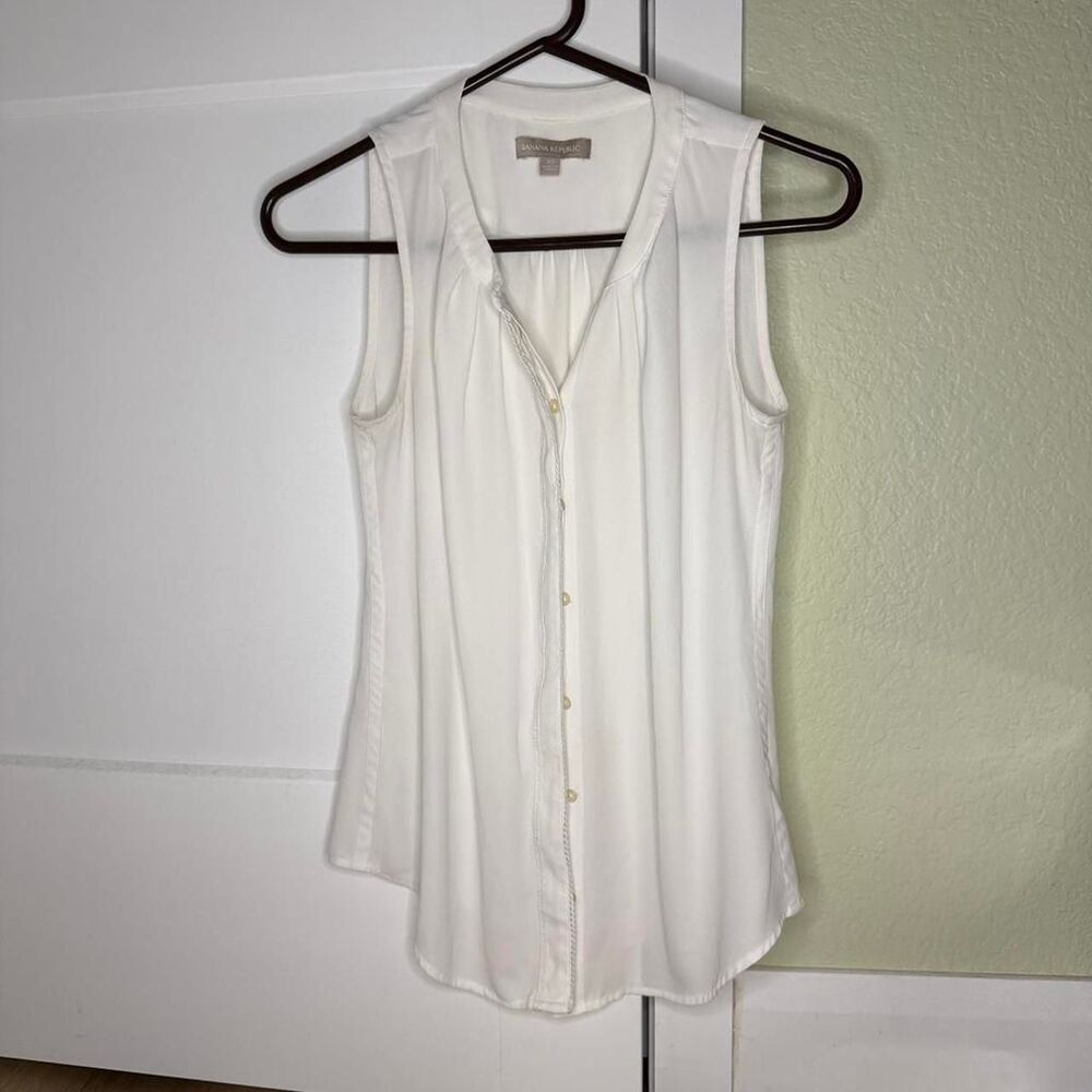 Banana-republic Women's White Blouse